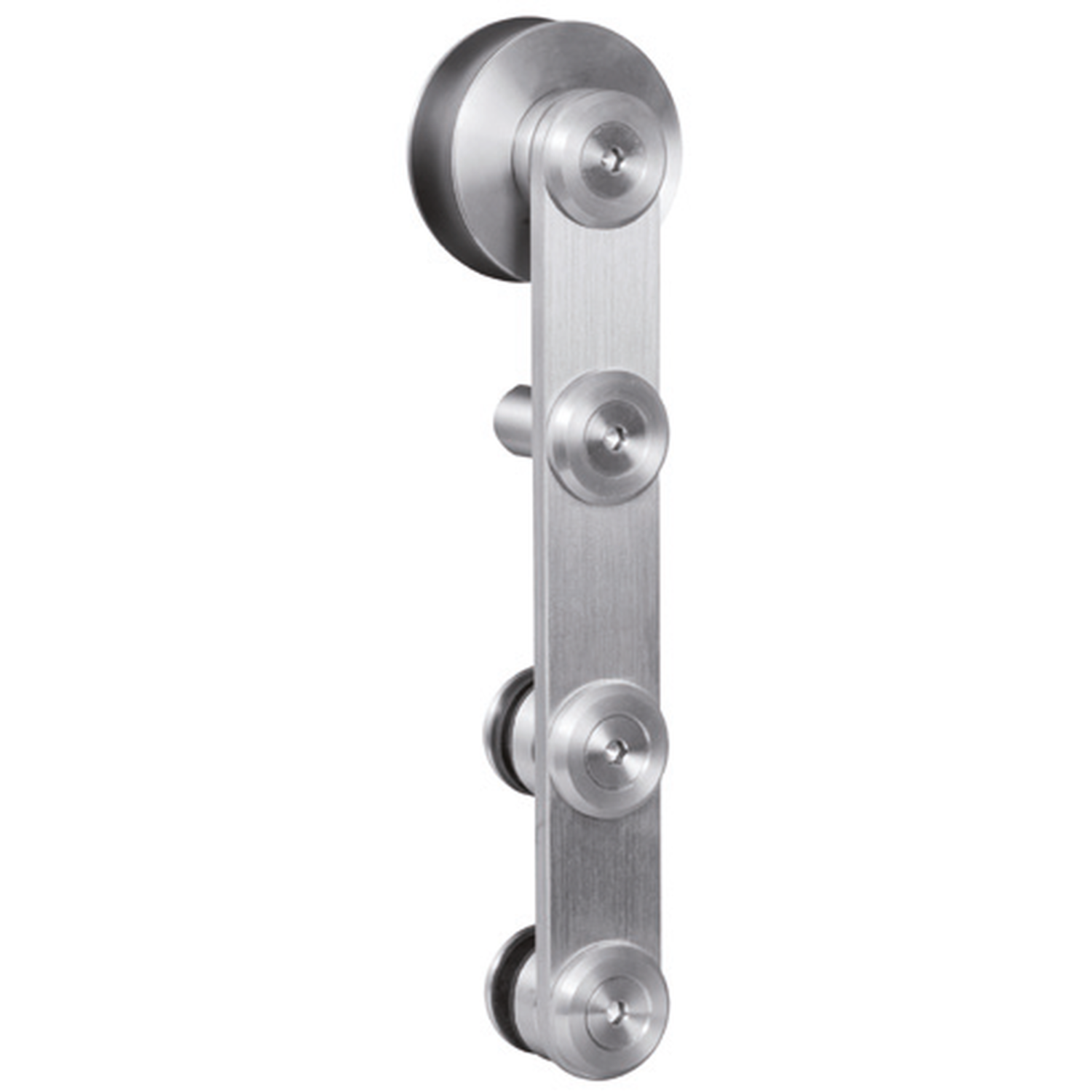 Flatec IV set coulissant verre inox 100kg l.2100mm pour largeur de porte 910-1000mm